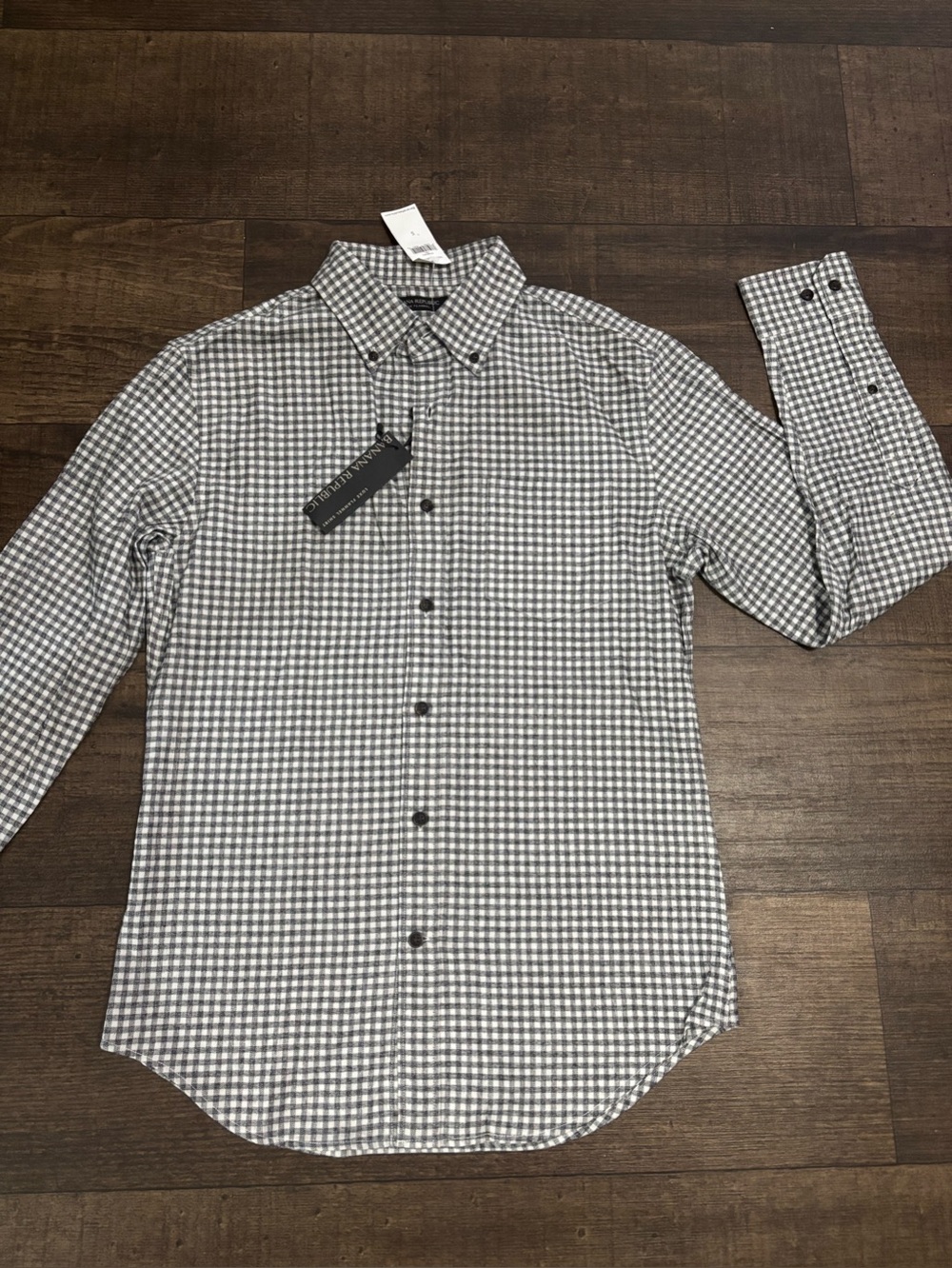 Banana Republic Men’s LUXE Flannel Grant Fit Button Up Shirt NWT Size S